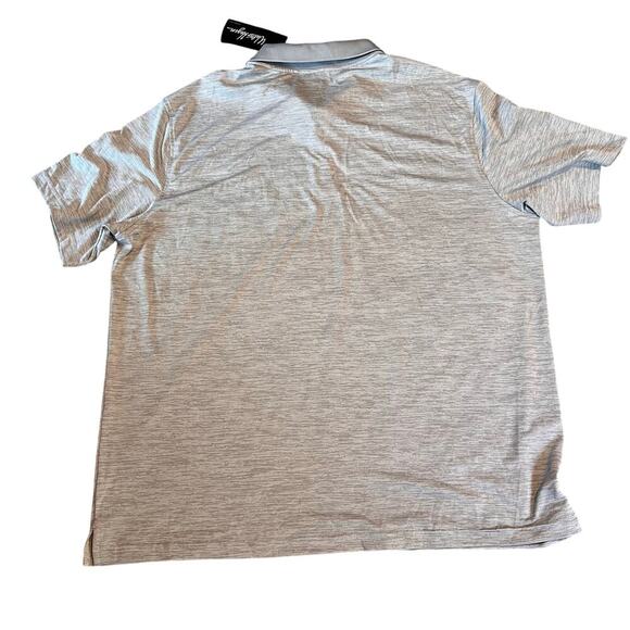 Walter Hagen Ess Space Dye Men's Polo.  Grey Alloy. NWT. Size XXL - Picture 2 of 8